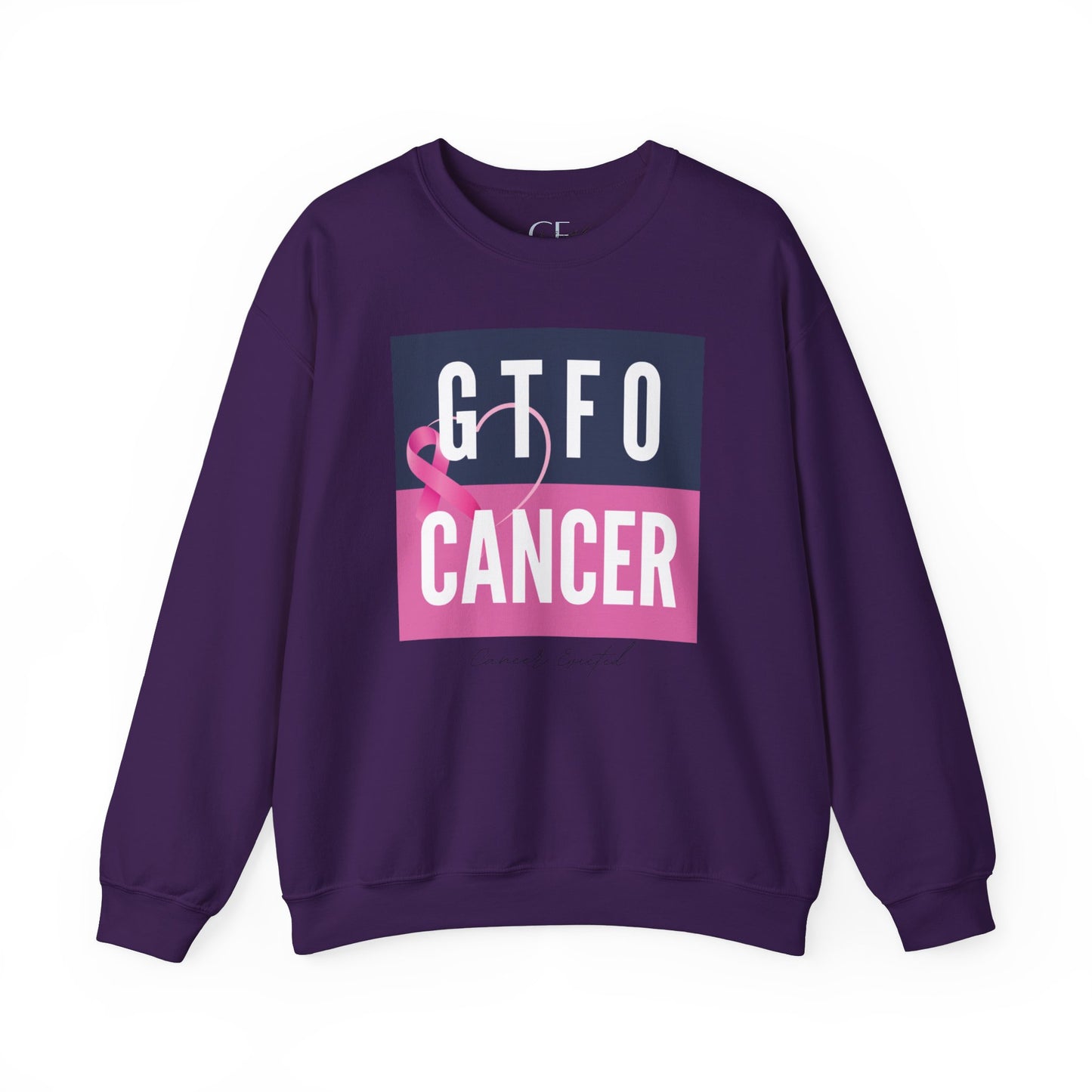 "GTFO Cancer" Heart Sweatshirt